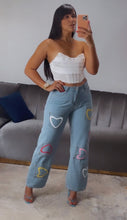 Load image into Gallery viewer, Love cargo jeans
